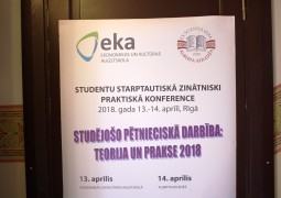  Studējošo starptautiski zinātniski praktiskā konference „Studējošo pētnieciskā darbība: teorija un prakse 2018” 